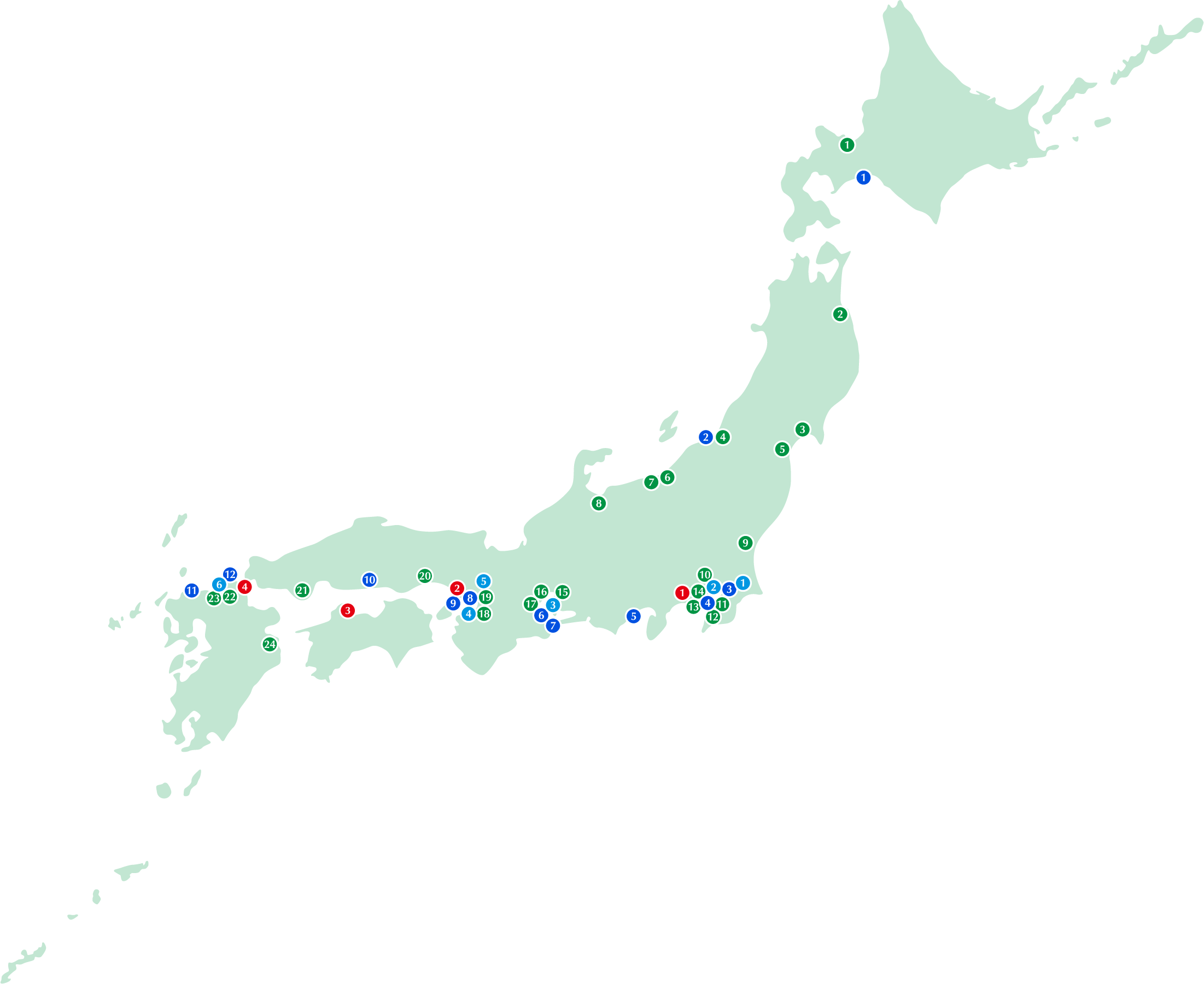 国内の拠点