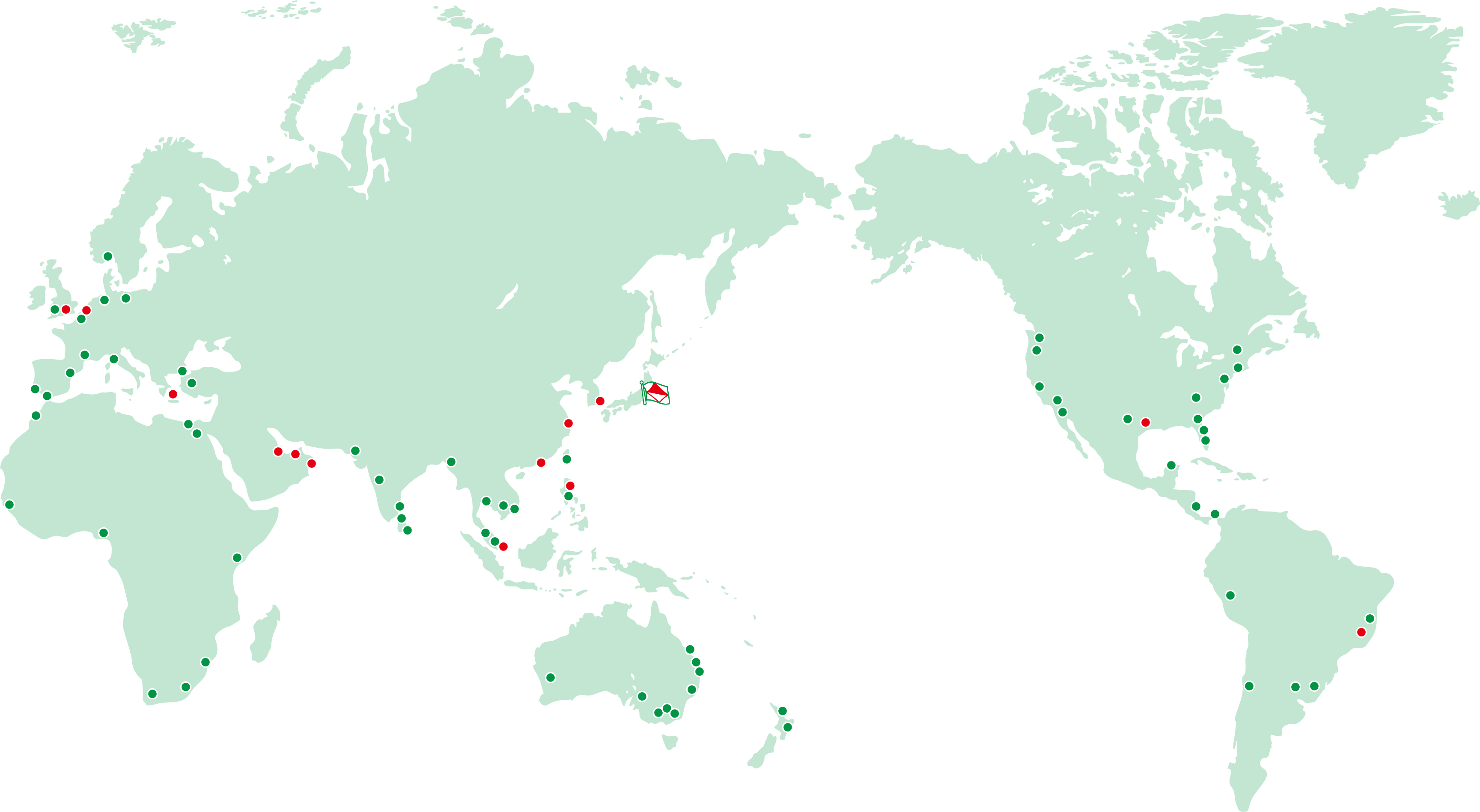 世界各地の拠点・協力会社